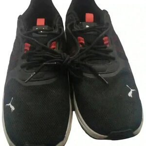 Puma  Anzarun 2.0 Black white red Unisex Running Sports Shoes Sneakers 389213-03